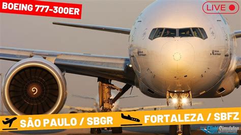 Voo S O Paulo Sbgr Para Fortaleza Sbfz Boeing Er Tam