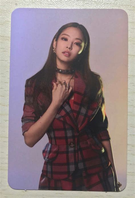 JENNIE SQUARE UP PHOTOCARD Ünlüler Asyalı güzellik Güzellik