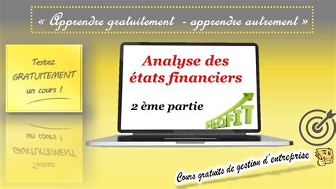 Analyse des états financiers 2 ème partie YouTube