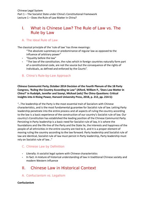 Does The Rule Of Law Matter In China What Is Chinese Law The Rule Of