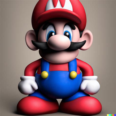 Hyper Realistic Mario Dalle2