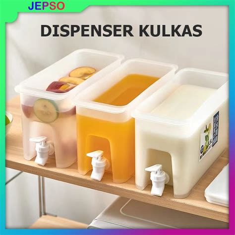 Dispenser Jus Portable Minuman Kulkas Liter Dispenser Kulkas