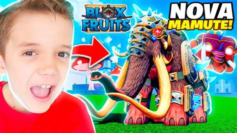 Comprei A Nova Fruta Mamute Do Blox Fruits Roblox Youtube