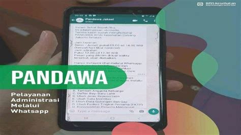 Cara Daftar BPJS Kesehatan Lewat WhatsApp PANDAWA Lebih Mudah Dan