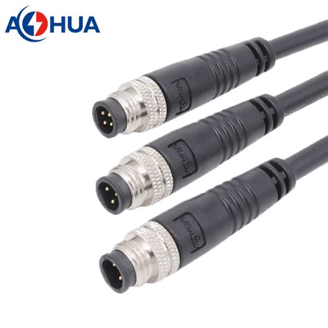 Cable El Ctrico Pin M Macho Hembra Macho Resistente Al Agua Conector