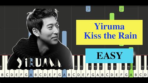 Yiruma Kiss The Rain Easy Piano Tutorial Youtube