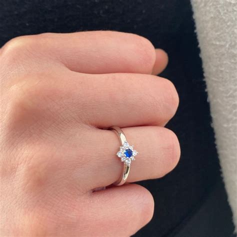 Bague Stella Céleste Argent et Oxyde de Zirconium Bleu MALIQUE fr