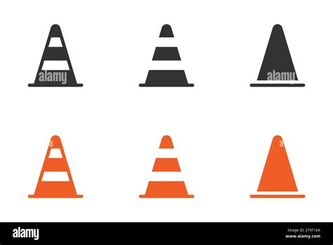 Traffic Cone Icon Vector Illustration Stock Vector Image Art Alamy