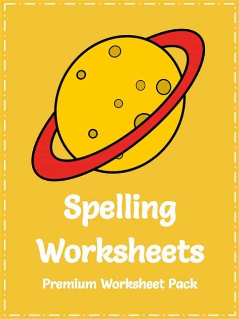 Spelling Worksheets - Printable PDF Worksheet Unit