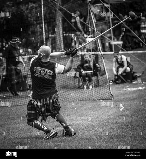 Hammer Throw 2016 Utah Scottish Festival And Highland Games Stock