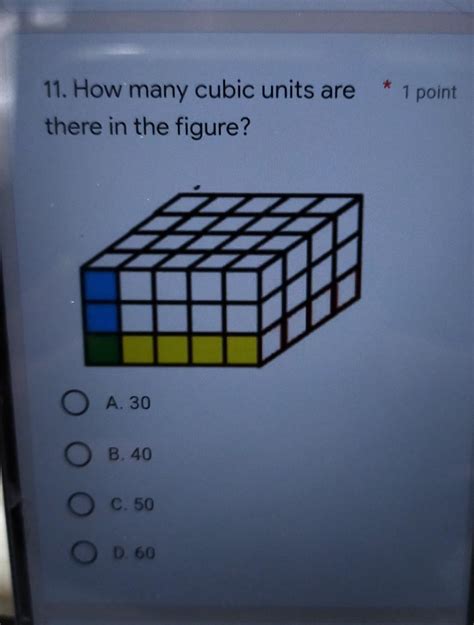 How Many Cubic Units Are There In The Figure Brainlyph