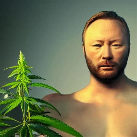 Limmy Brian Limond As Cannabis Plant Realistic Stable Diffusion