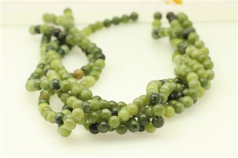 16 St Green Dyed Jade Smooth Round Beads 4mm Strand 40cm Jewelry