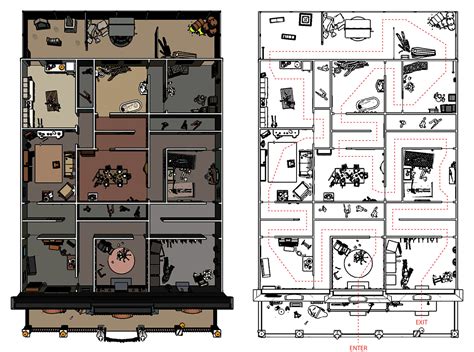 ArtStation - Haunted House Attraction 2D Layout