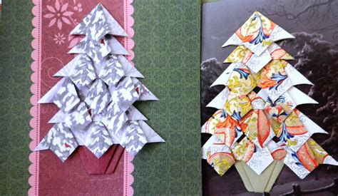 Paperfacets: Tea Bag Folding Christmas Tree for Greeting Cards