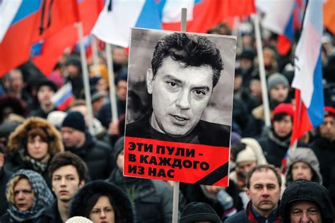 Boris Nemtsov Murder Tens Of Thousands Of People March In Moscow In