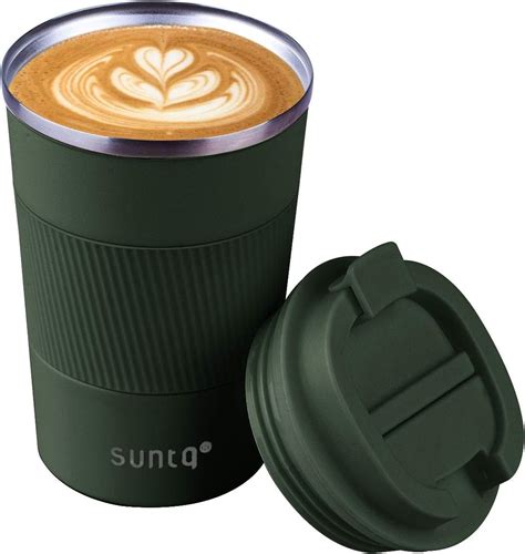 SUNTQ Reusable Coffee Cups Travel Coffee Travel Mug With Leakproof