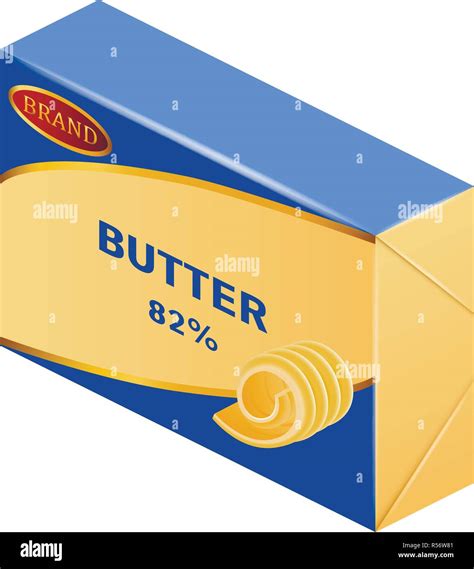 Commercial Butter Icon Realistic Illustration Of Commercial Butter