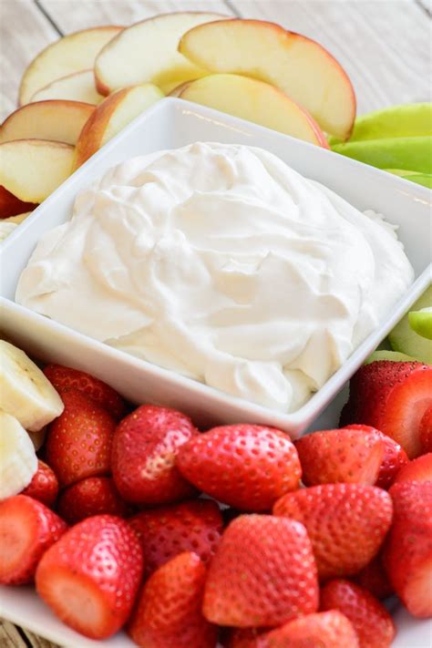 Healthy 3 Ingredient Yogurt Fruit Dip This Healthy And Delicious Recipe Is The Perfect