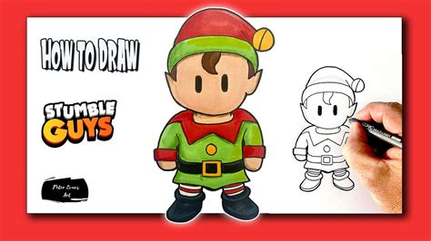 How To Draw A Christmas Elf From Stumble Guys YouTube