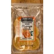 Trader Joe's Dried Fruit, Orange Slices, Sweetened: Calories, Nutrition ...