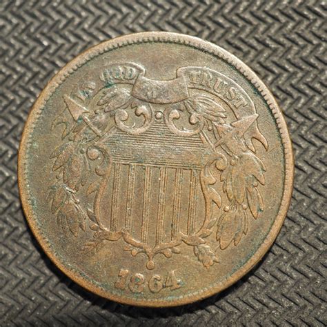 1864 2 Cent Civil War Era Coin Free Shipping X7697 Ebay