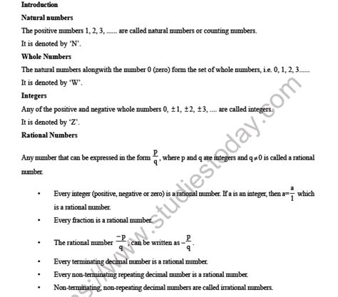 Cbse Class 8 Maths Rational Numbers Worksheet