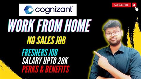 COGNIZANT WORK FROM HOME JOB FRESHERS JOB SALARY 20K NO SALES