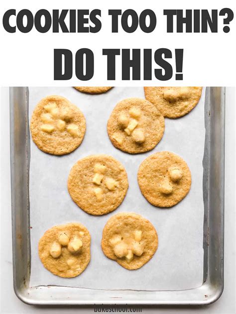 Flat Cookies And Reasons They Spread Thin - The Bake School