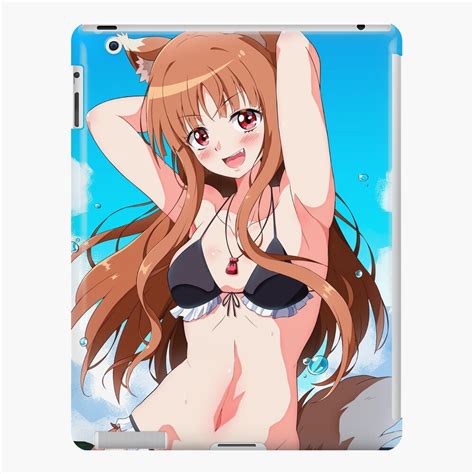 Hot Holo Horo Sexy Boobs Bikini Swimsuit Spice And Wolf Lewd Hentai Fox Anime Girl IPad