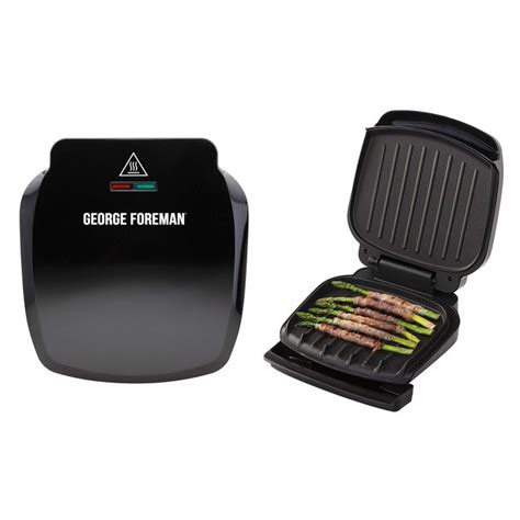 George Foreman Compact 2 Portion Grill 23400 Steak Machine Reduce Oil