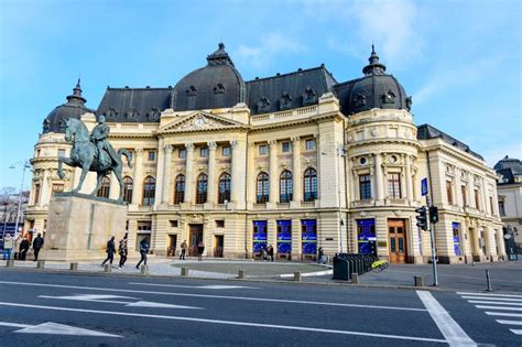 Bucharest Romania 2 January 2022 The Central University Library