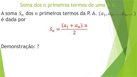 Progress O Aritm Tica P A Ppt Carregar