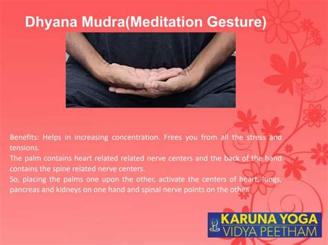 Dhyana Mudrameditation Gesture Elevating Consciousness Ppt