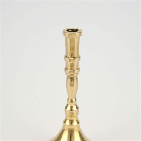 Single Brass Candlestick Holder Candlestick Holders Blessedmart