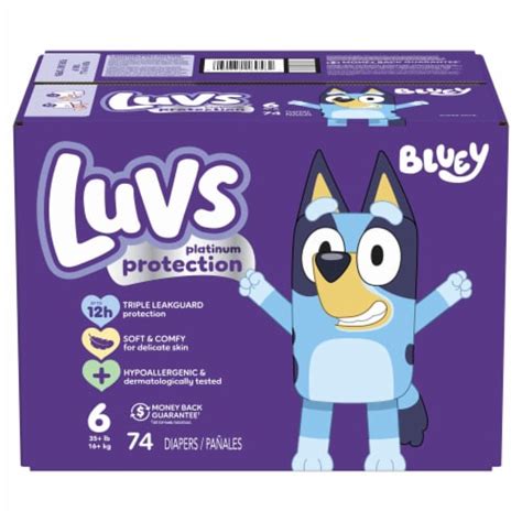 Luvs Platinum Protection Baby Diapers Size 6 35 Lbs 74 Count Kroger