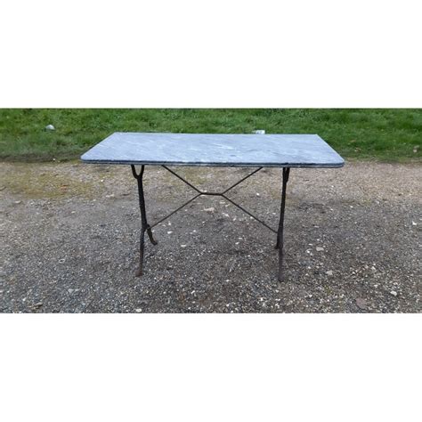 Table De Bistrot Fonte Et Marbre Scandinave Gris Vendu