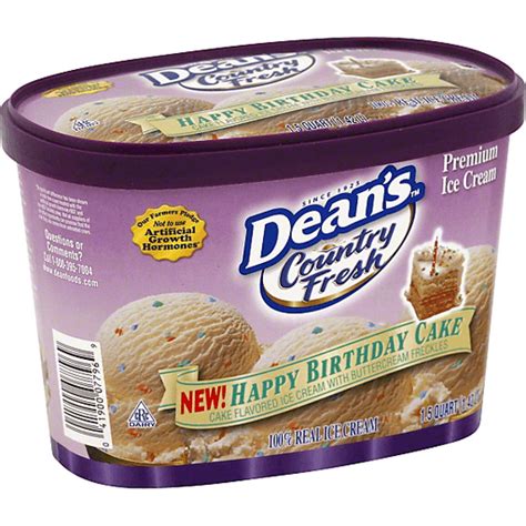 Deans Country Fresh Ice Cream Premium Happy Birthday Cake Ice Cream