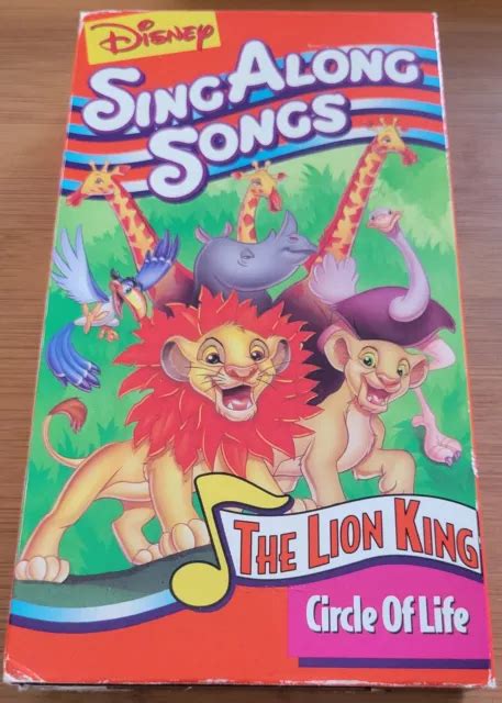 DISNEY SING ALONG Songs Le Roi Lion Cercle Of Life VHS 1994 EUR