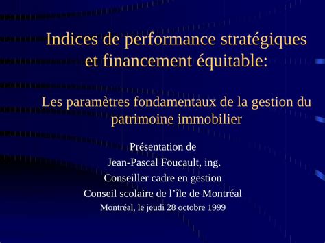 PDF Indices de performance stratégiques et financement é PDF