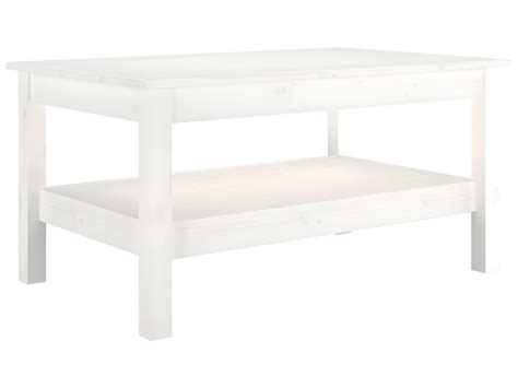 Table Basse Blanc X X Cm Bois Massif De Pin