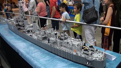 10 Foot Long Lego Wwii Hmcs Haida Canadian Tribal Class Destroyer