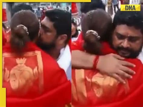 Adipurush Om Rauts Goodbye Kiss To Kriti Sanon Outside Tirupati