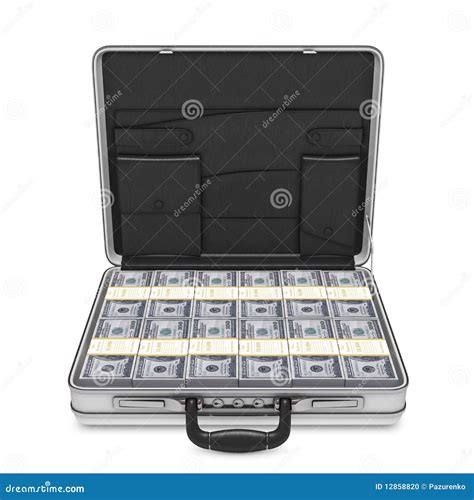 Suitcase With Money Stock Photo Image 12858820