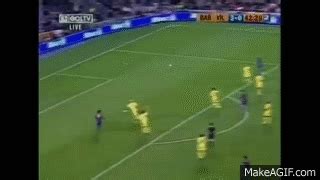 Ronaldinho bicycle kick v Villareal on Make a GIF