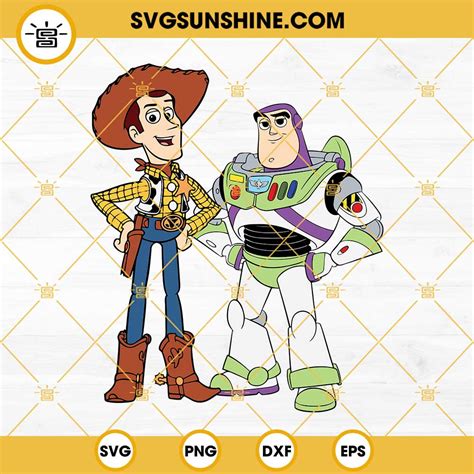 Woody And Buzz Lightyear Svg Toy Story Svg Woody Svg Buzz Svg