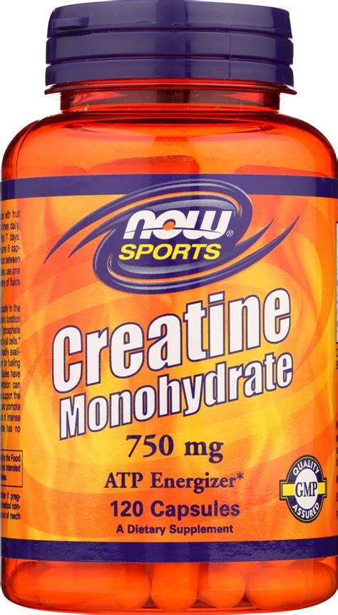 Creatine Monohydrate 750 Mg 120 Caps