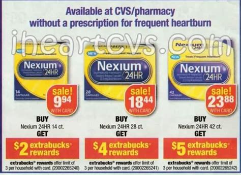 Nexium 1 Off Any Nexium 24 Hour And 21 24 Hour 42 Count New Coupons