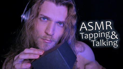 ASMR Tapping Soft Spoken Ramble Deep Male Voice Ear To Ear