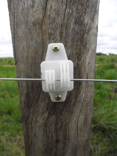 Unid Isolador Castanha Oval Kit Cerca Eletrica Rural